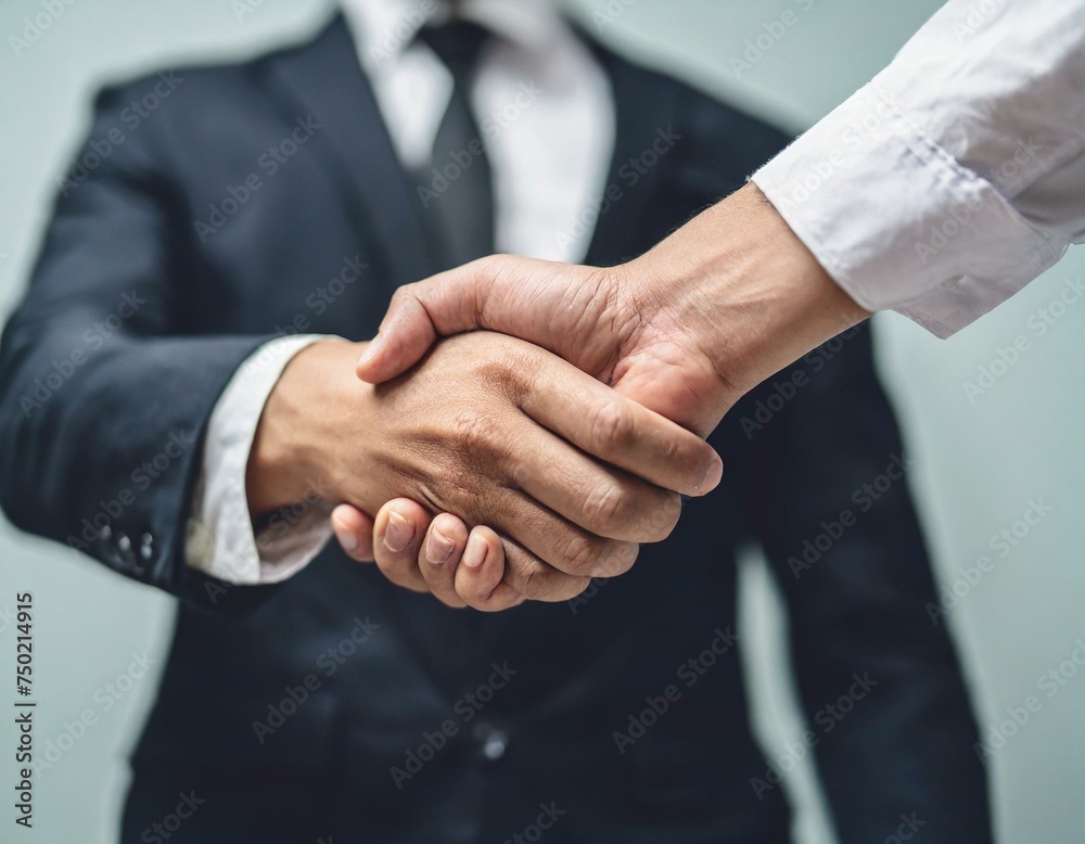 handshake, symbolizing cooperation and agreement, isolated on a clean background. A metaphor for success in bussiness