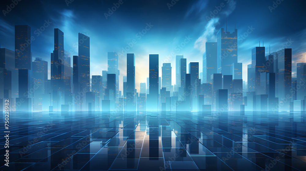 Professional photography of city with bright lights at night Professional photography of city with bright lights at night