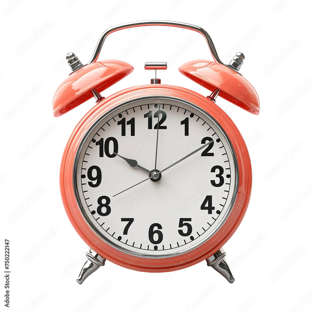 Magnificent alarm clock isolated on white background Magnificent alarm clock isolated on white background