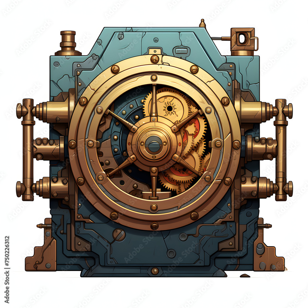 Illustrated Tresor, artistic safe illustration, illustrated lock tresor Illustrated Tresor, artistic safe illustration, illustrated lock tresor