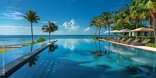 pool in tropical resort © toomi123