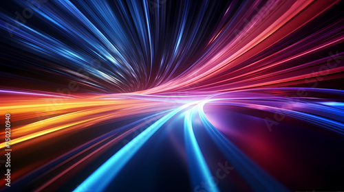 Neon speed abstract background, digital abstract background