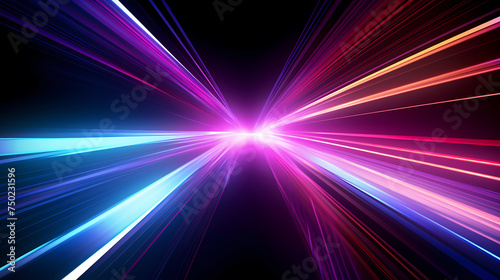 Neon speed abstract background, digital abstract background