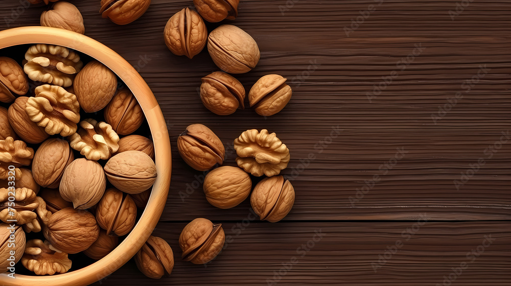 Fresh walnuts full frame close-up for background Fresh walnuts full frame close-up for background