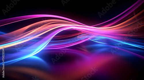 Neon speed abstract background, digital abstract background