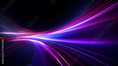 Looping 3D animation, abstract neon background