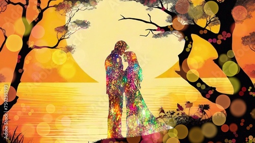 夕陽のカップル3