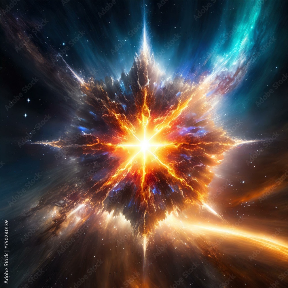 Fototapeta premium explosion of stars