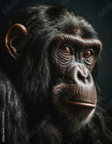 chimp portrait