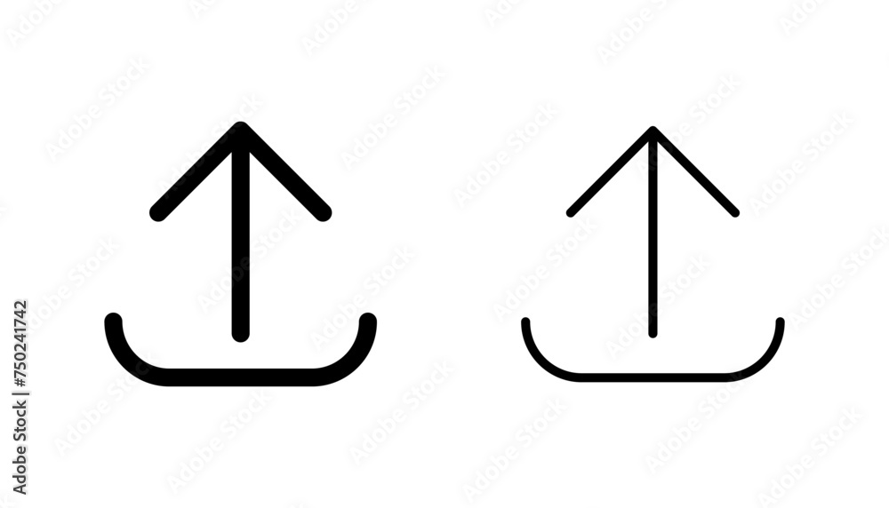 Upload icon set. load data symbol Upload icon set. load data symbol