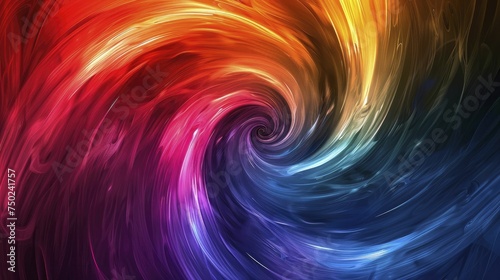 Rainbow hued abstract vortex background, adding vibrancy to creative product presentations.