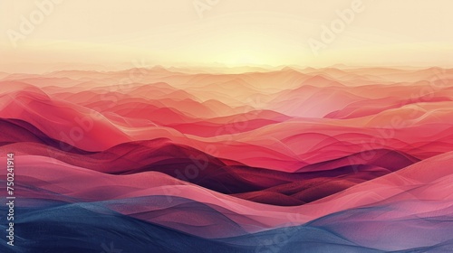 Sunset-inspired abstract background, layered horizons, ideal for lifestyle products, perfect for any setting.