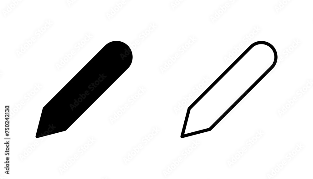 Pencil icon set. pen symbol. edit icon vector Pencil icon set. pen symbol. edit icon vector