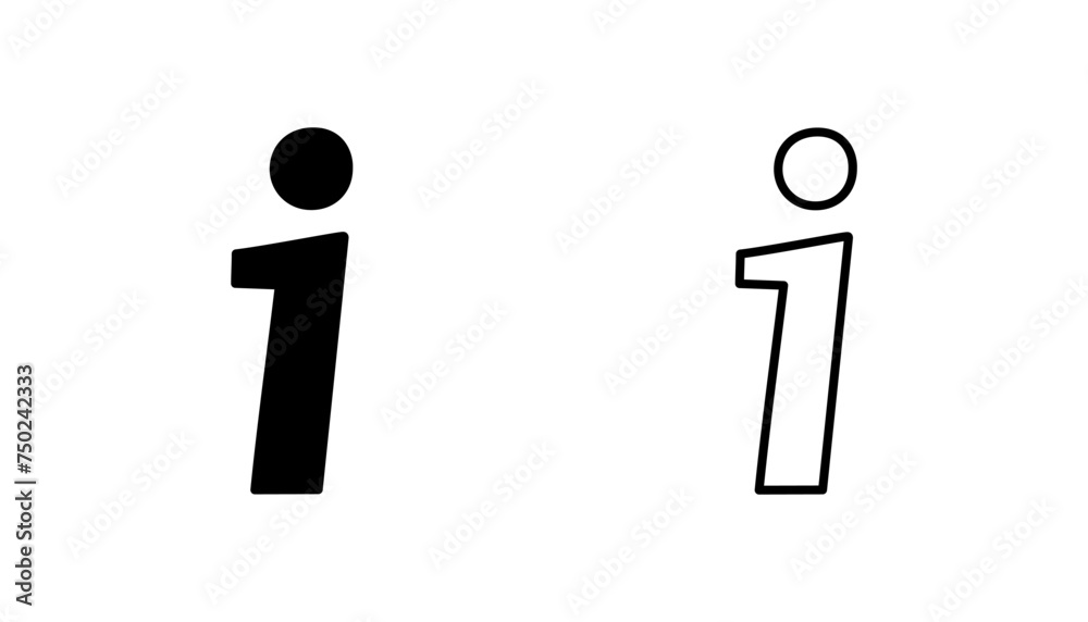 Info sign icon set. about us icon vector. Faq icon Info sign icon set. about us icon vector. Faq icon