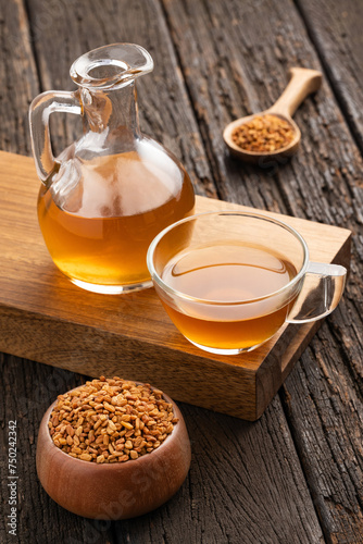 Organic fenugreek tea and seeds - Methi Dana photo