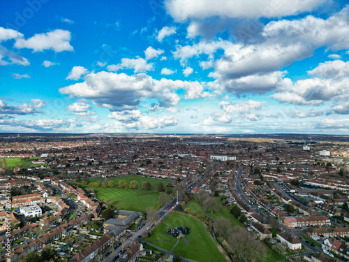 High Angle View of Dagenham London City of England United Kingdom. March 2nd, 2024 © Altaf Shah