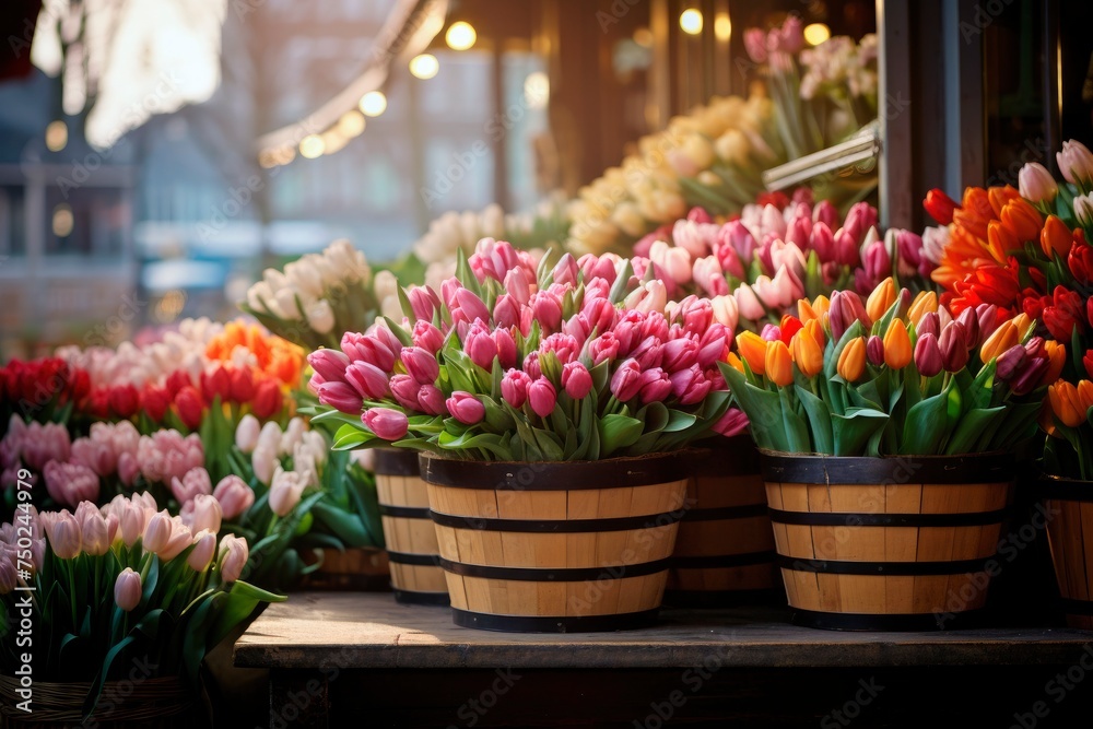 A Bunch of Flowers on a Table A Bunch of Flowers on a Table