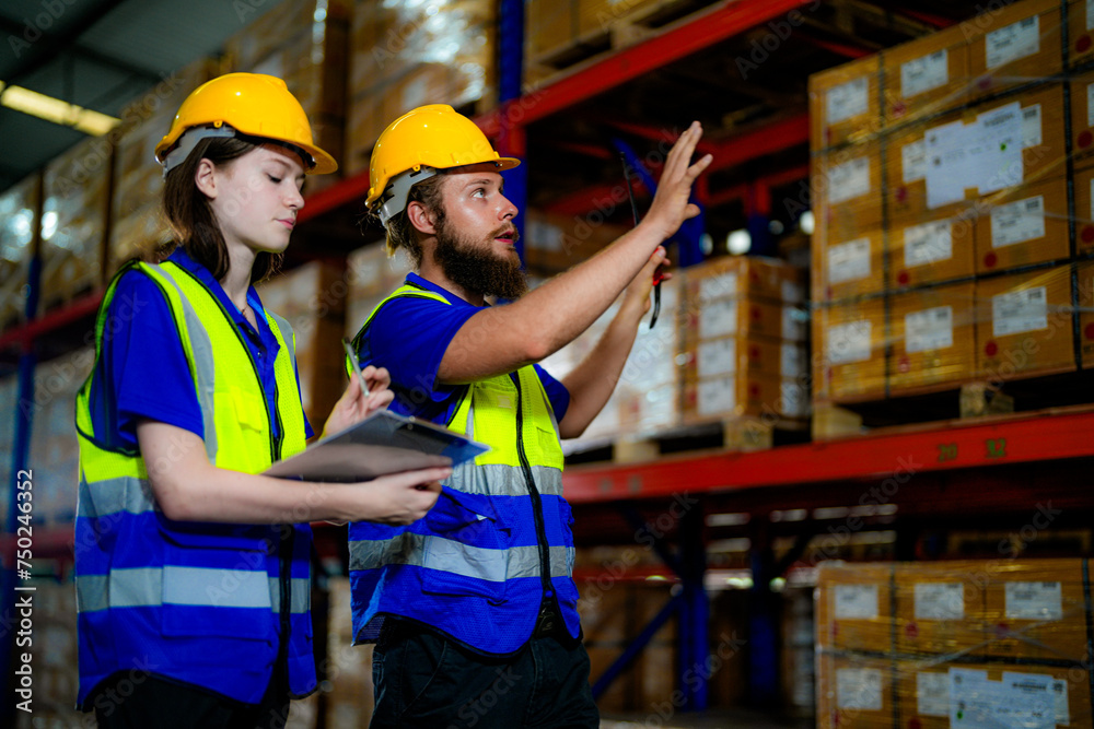 operation workers checking and inspecting cargo for stack items for shipping. males worker checking the store factory. industry factory warehouse. Worker Scanning Package In Warehouse. operation workers checking and inspecting cargo for stack items for shipping. males worker checking the store factory. industry factory warehouse. Worker Scanning Package In Warehouse.