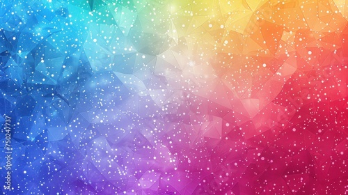 pastel rainbow glitter background, geometric background, colorful sparkle triangles in this texture provides a luminous and joyful atmosphere for party-themed designs and decorations, banner