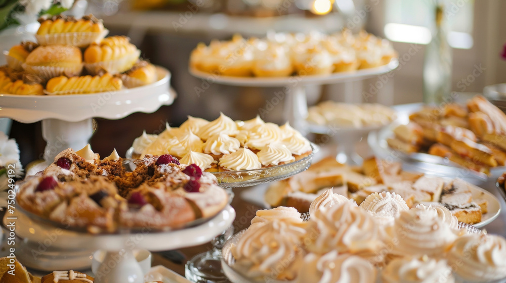The scent of freshly baked treats and delicious food drifts through the air as families come together to celebrate and indulge.
