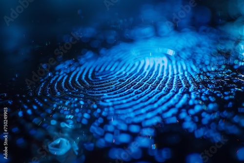 Detailed Fingerprint Close Up