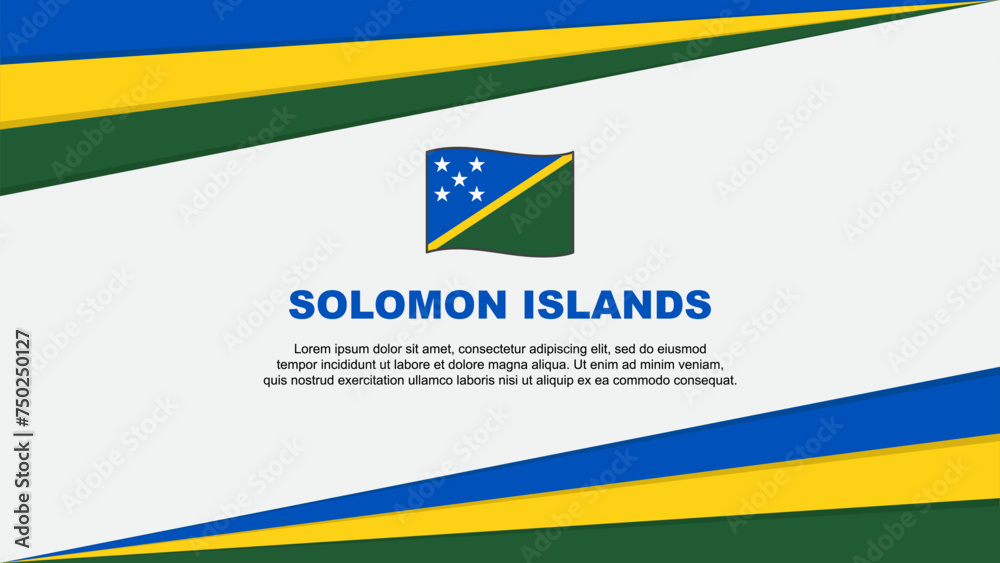 Solomon Islands Flag Abstract Background Design Template. Solomon Islands Independence Day Banner Cartoon Vector Illustration. Solomon Islands Design Solomon Islands Flag Abstract Background Design Template. Solomon Islands Independence Day Banner Cartoon Vector Illustration. Solomon Islands Design