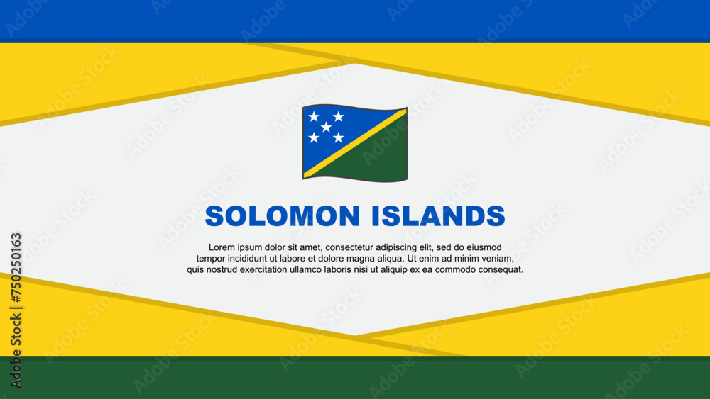 Solomon Islands Flag Abstract Background Design Template. Solomon Islands Independence Day Banner Cartoon Vector Illustration. Solomon Islands Vector Solomon Islands Flag Abstract Background Design Template. Solomon Islands Independence Day Banner Cartoon Vector Illustration. Solomon Islands Vector