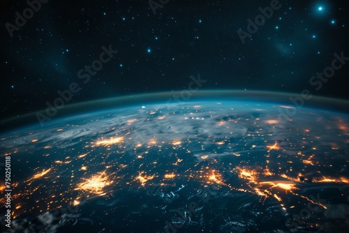 Earths City Lights Illuminated From Space