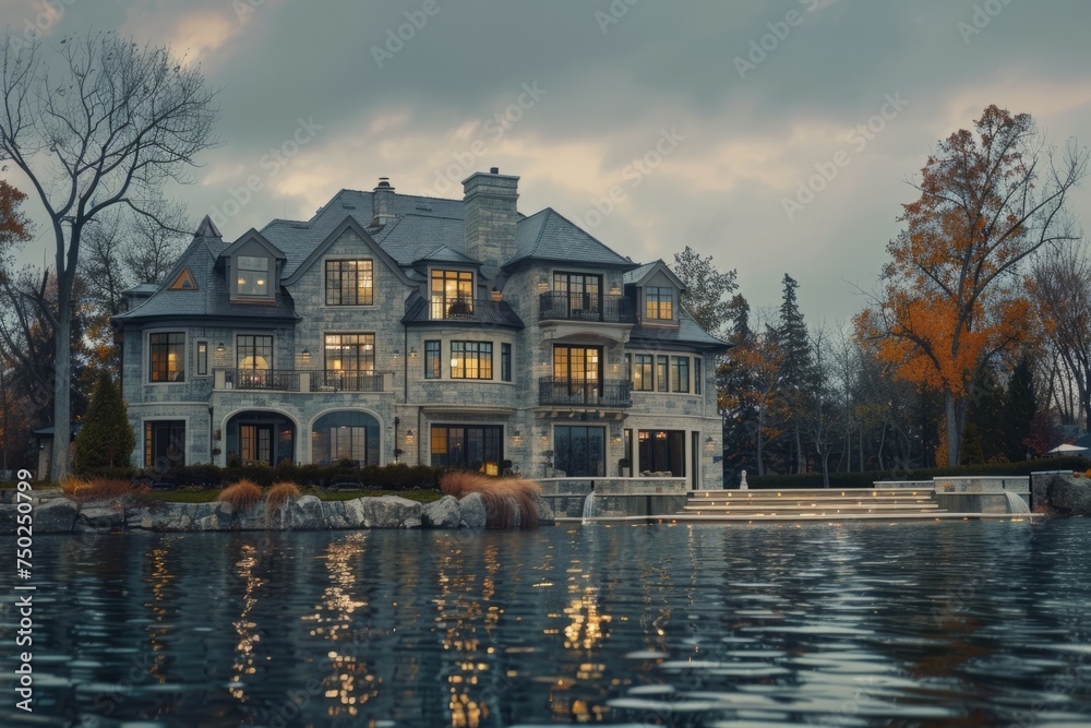 Luxurious House Overlooking Lake