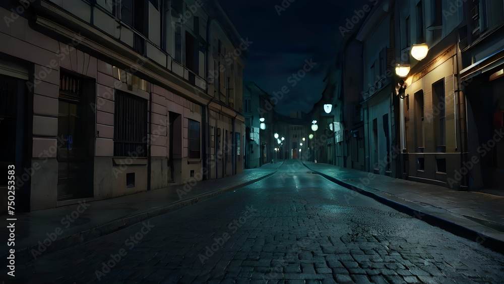 View of the mystical cinematic street