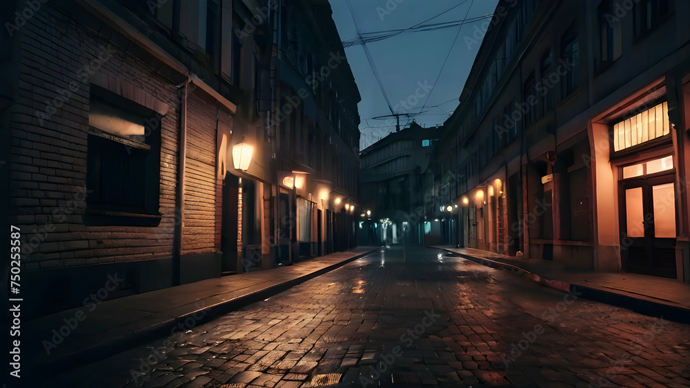 View of the mystical cinematic street