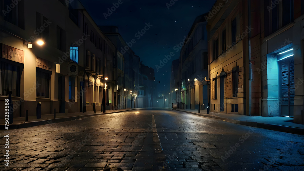 View of the mystical cinematic street