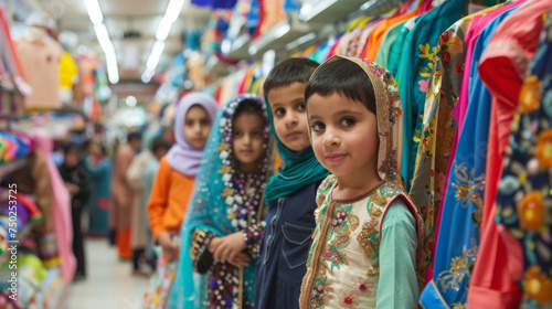 Children excitedly peruse the aisles for new Eid outfits and toys as they eagerly anticipate the festive celebrations and gifts that await them.