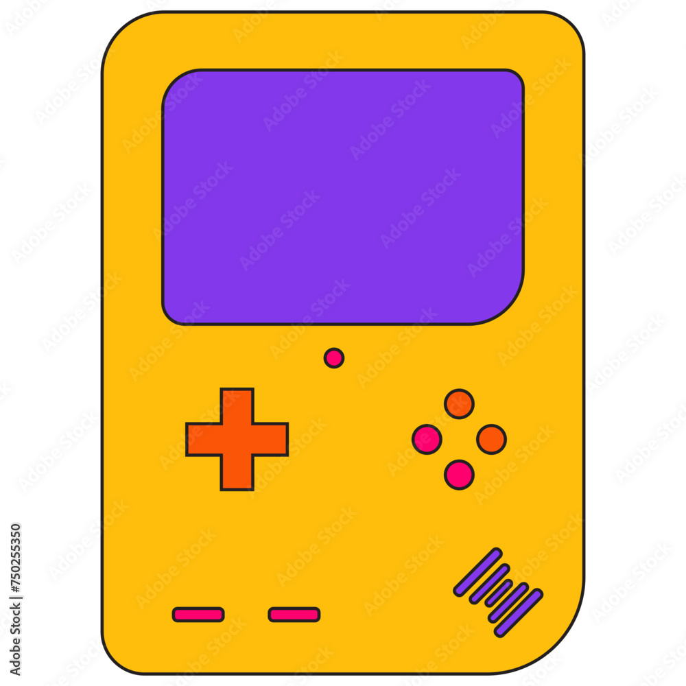 Retro Game Console. Classic Design, Vector Illustration Retro Game Console. Classic Design, Vector Illustration