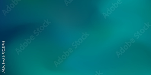 Dark vibrant vector aquamarine blue and green blur mesh gradient background. Smooth digital watercolor wavy marine water landscape for web design, technology business concept