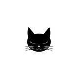 Cat face logo design Logo Design