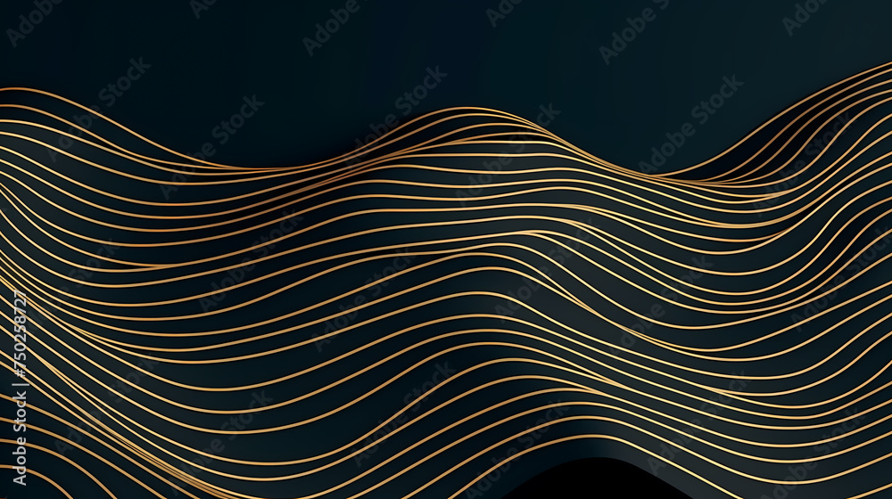 Vector art deco wavy luxury pattern, wavy lines japanese style background Vector art deco wavy luxury pattern, wavy lines japanese style background