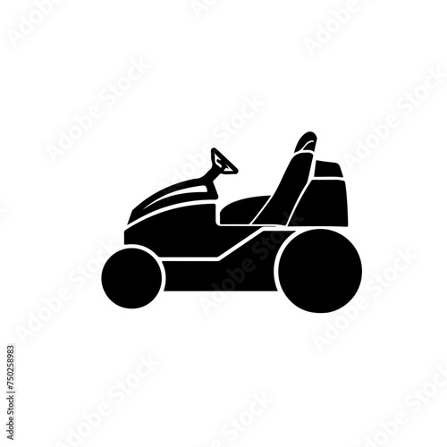 Electric Riding Lawn Mower Logo Design