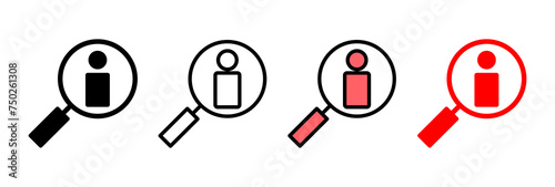 Hiring icon vector illustration. Search job vacancy sign and symbol. Human resources concept. Recruitment