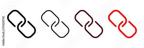 Link icon vector illustration. Hyperlink chain sign and symbol