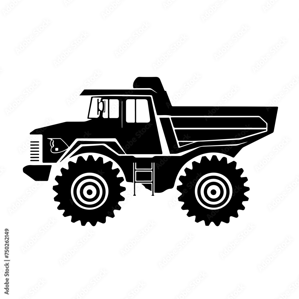 Monster Dump Truck Logo Design