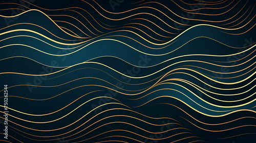 Line wave pattern on background