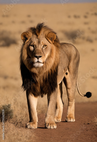 Wallpaper Mural The king of the savannah the lion rests at sunset Torontodigital.ca