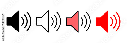 Speaker icon vector illustration. volume sign and symbol. loudspeaker icon. sound symbol