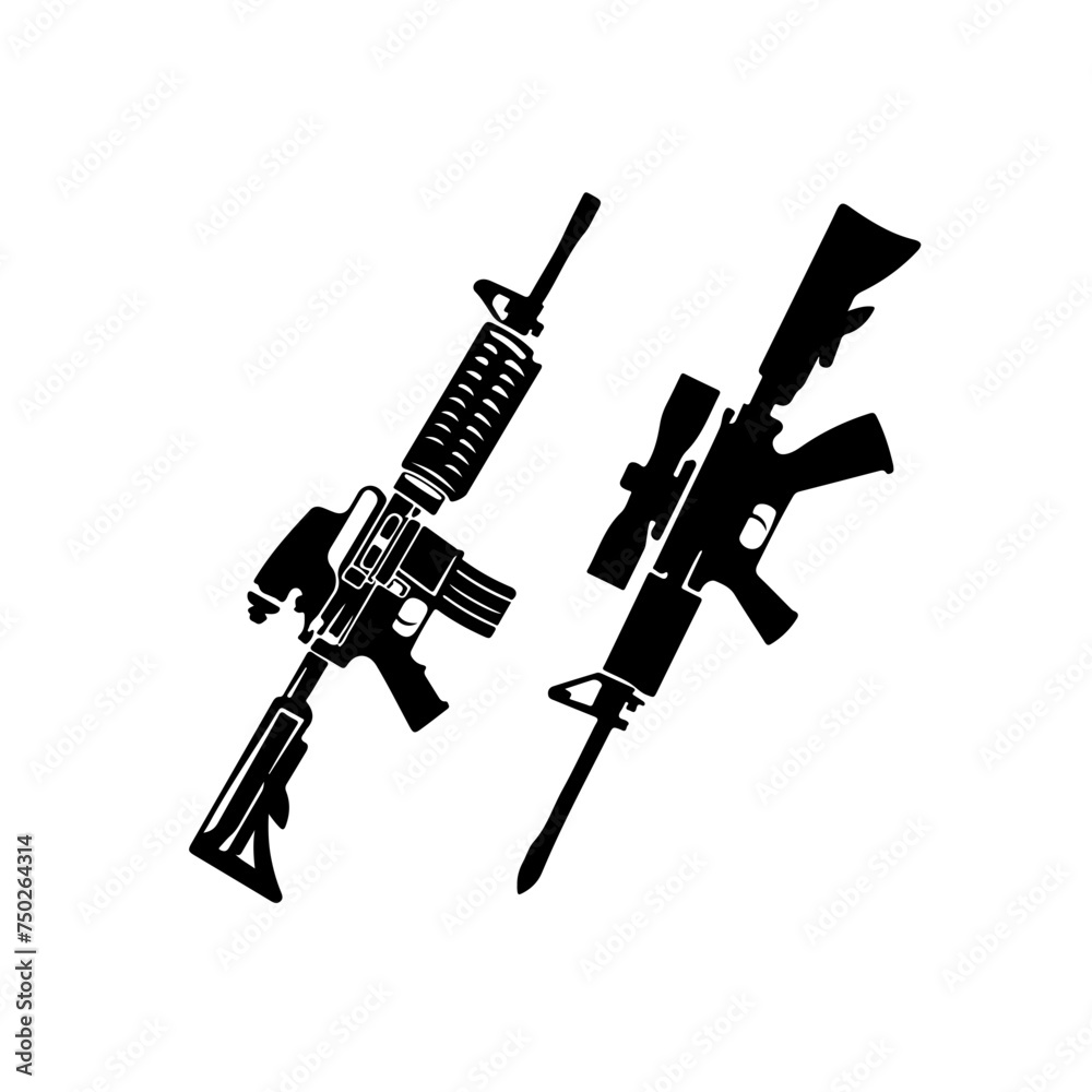 Naklejka premium Weapons Logo Design