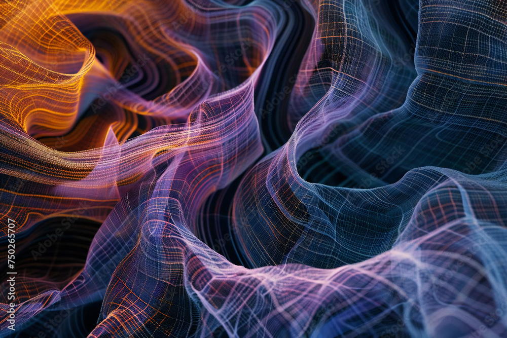 Fototapeta premium Internet and digital space background material, Generative AI