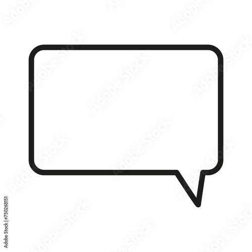 Icon chat bubble. Speech, communication symbol. Message, dialog sign. Vector illustration. EPS 10.