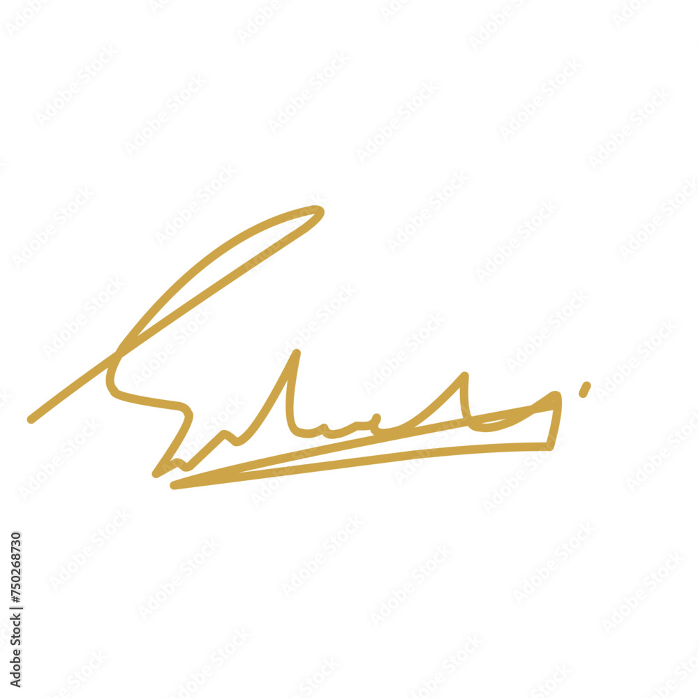 Hand drawn signature Hand drawn signature