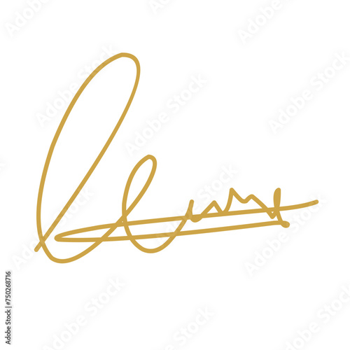 Hand drawn signature 