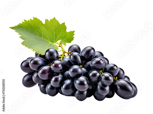 bunch of grapes on transparent background